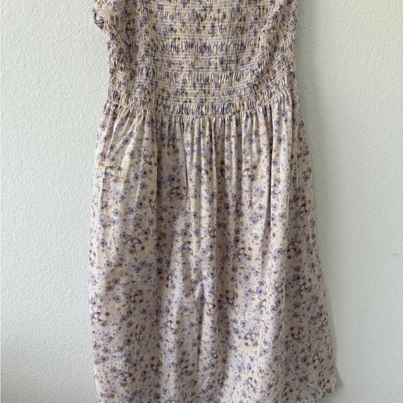 H&M Dresses & Skirts - Floral Dress in Cream and Purple